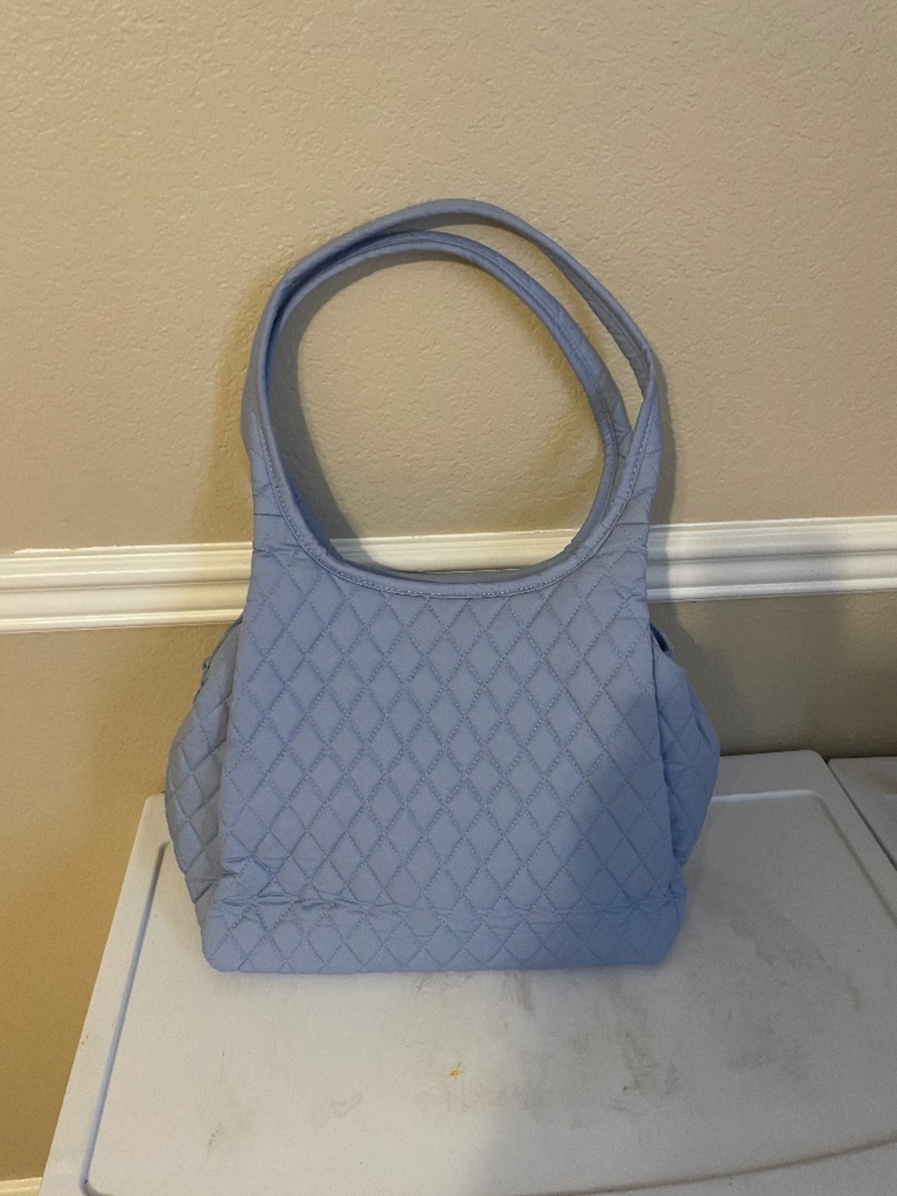 Vera Bradley light blue shoulder bag purse nylon